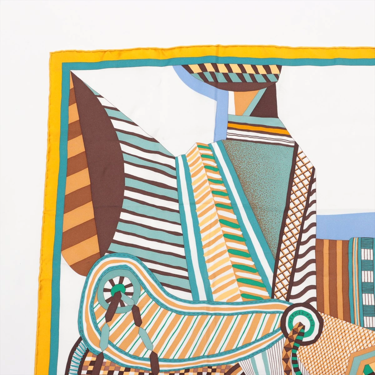 エルメス　スカーフ　カレ90　 空想の鞍　Selle Imaginaire 楽天市場】HERMES エルメス カレ90 La Selle Imaginaire 空想の