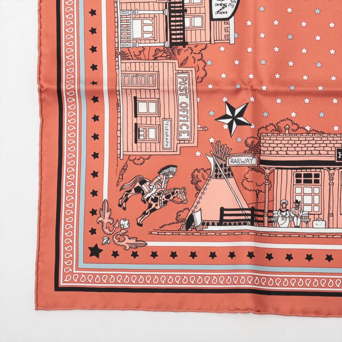 エルメスパリステーション バンダナ55 エルメス カレ55 Hermes Paris Station Bandana エルメス パリ