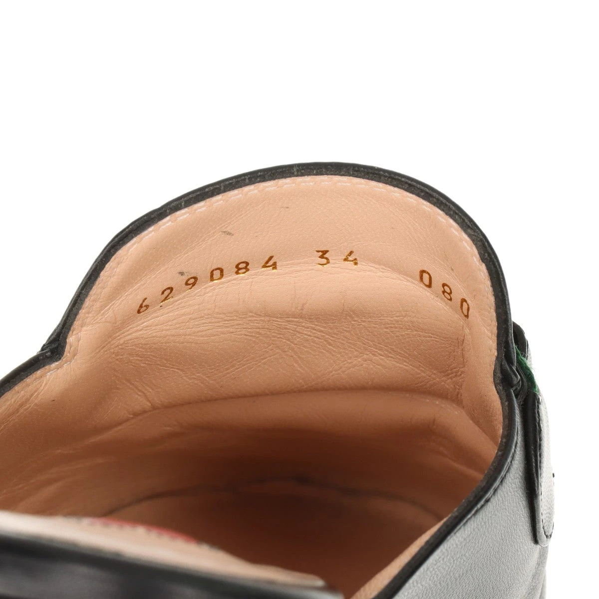 グッチ プリンスタウン レザー ミュール 34 レディース ブラック