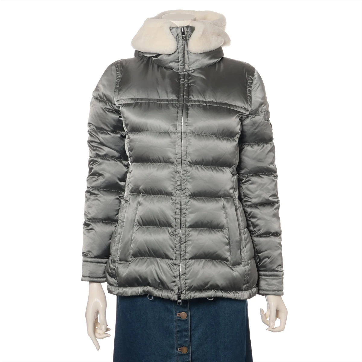 美品】PRADA ナイロンフーデットジャケットトライアングルロゴサイズ38