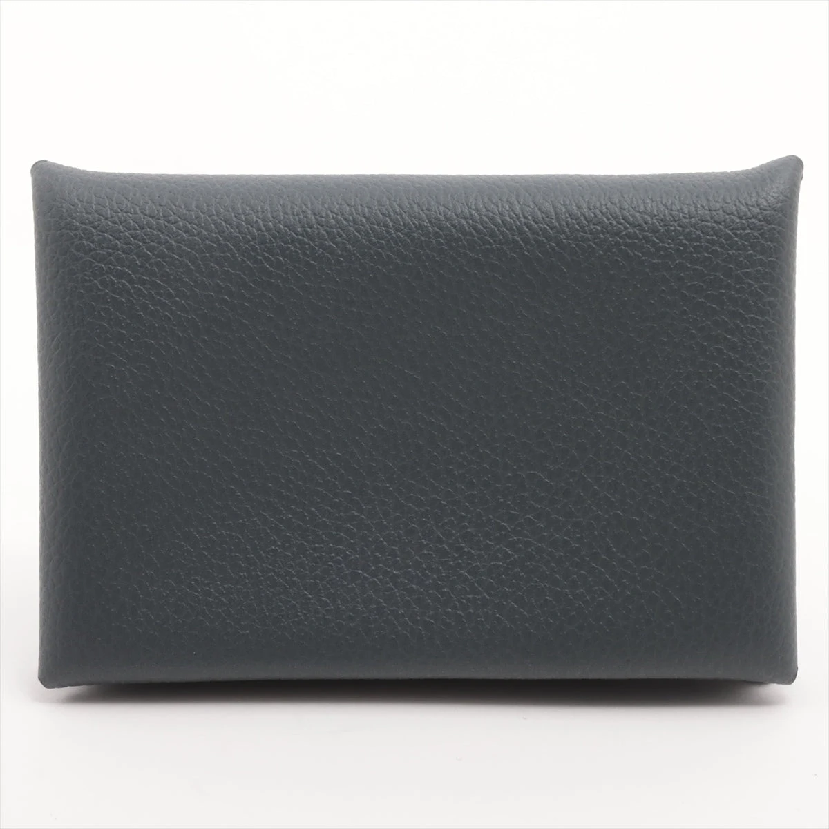 エルメス カルヴィ エバーカラー カードケース グレー シルバー金具 W