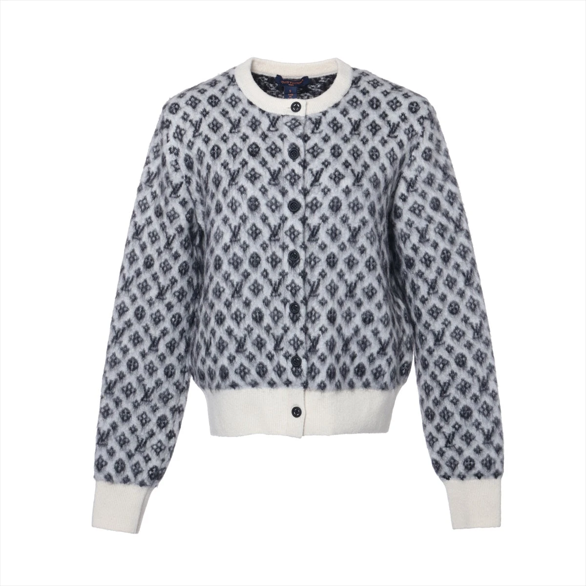 【極美品】Louis Vuitton ホワイト グレージュ　カーディガン 671383a7ab92e.webp