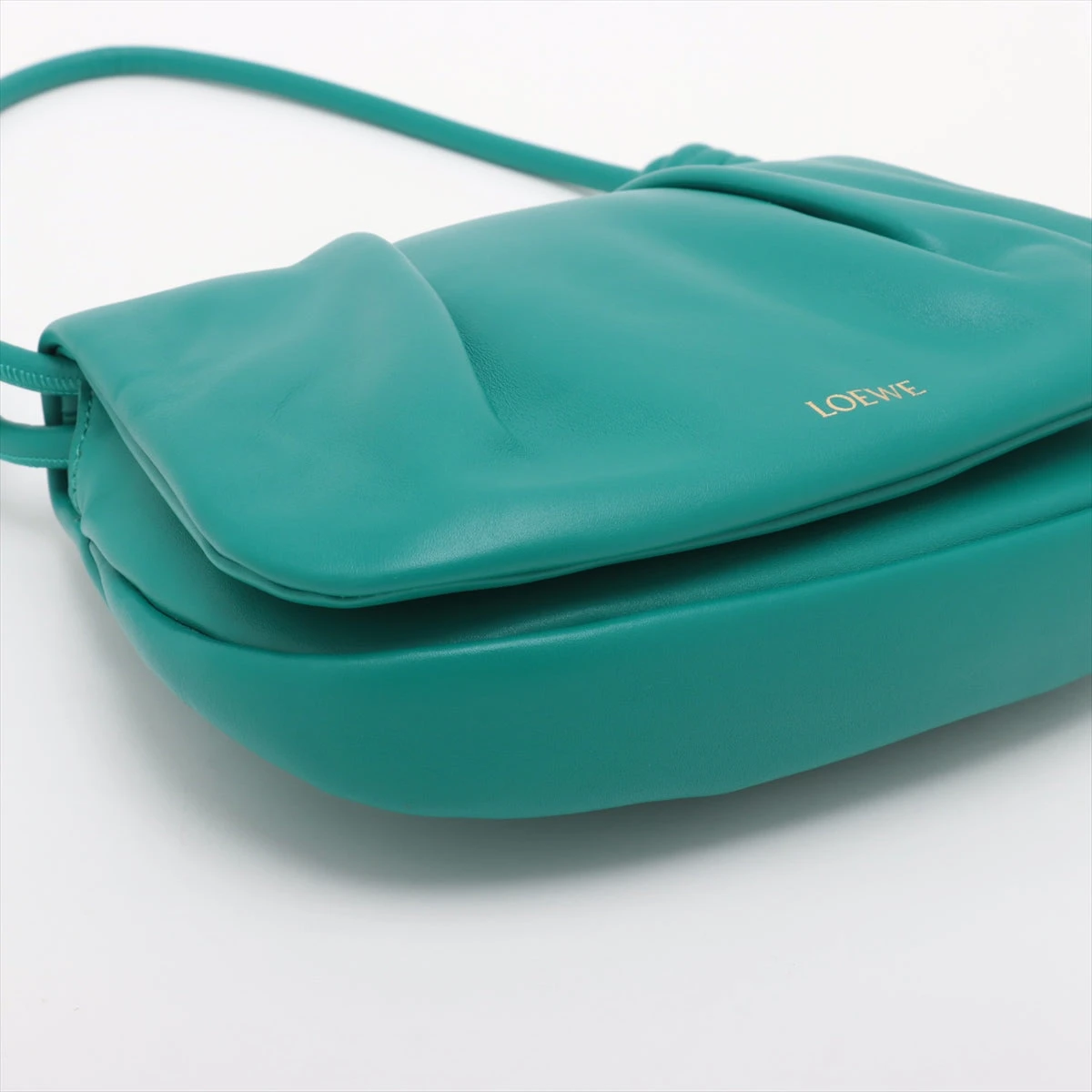 ロエベ パセオ サッチェル レザー ショルダーバッグ グリーン ロエベ パセオ サッチェル レザー ショルダーバッグ グリーン