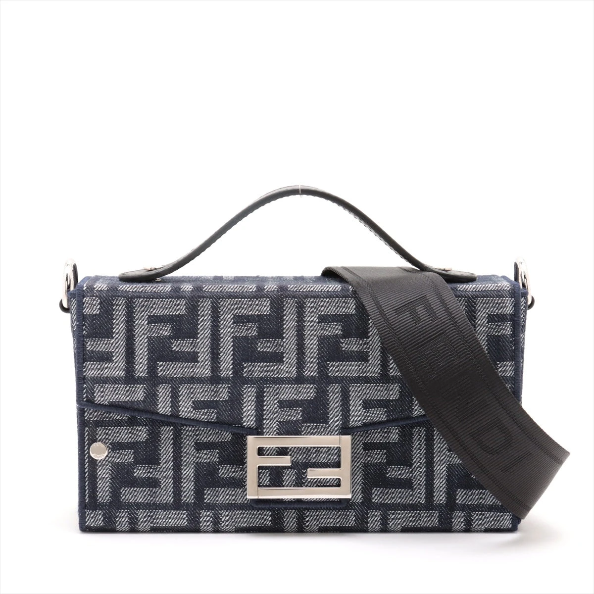 フェンディ ソフトトランク キャンバス×レザー 2WAYショルダーバッグ