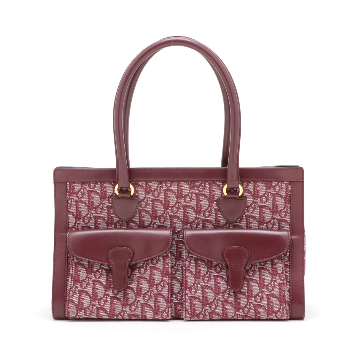 クリスチャンディオール トロッター キャンバス×レザー ハンドバッグ