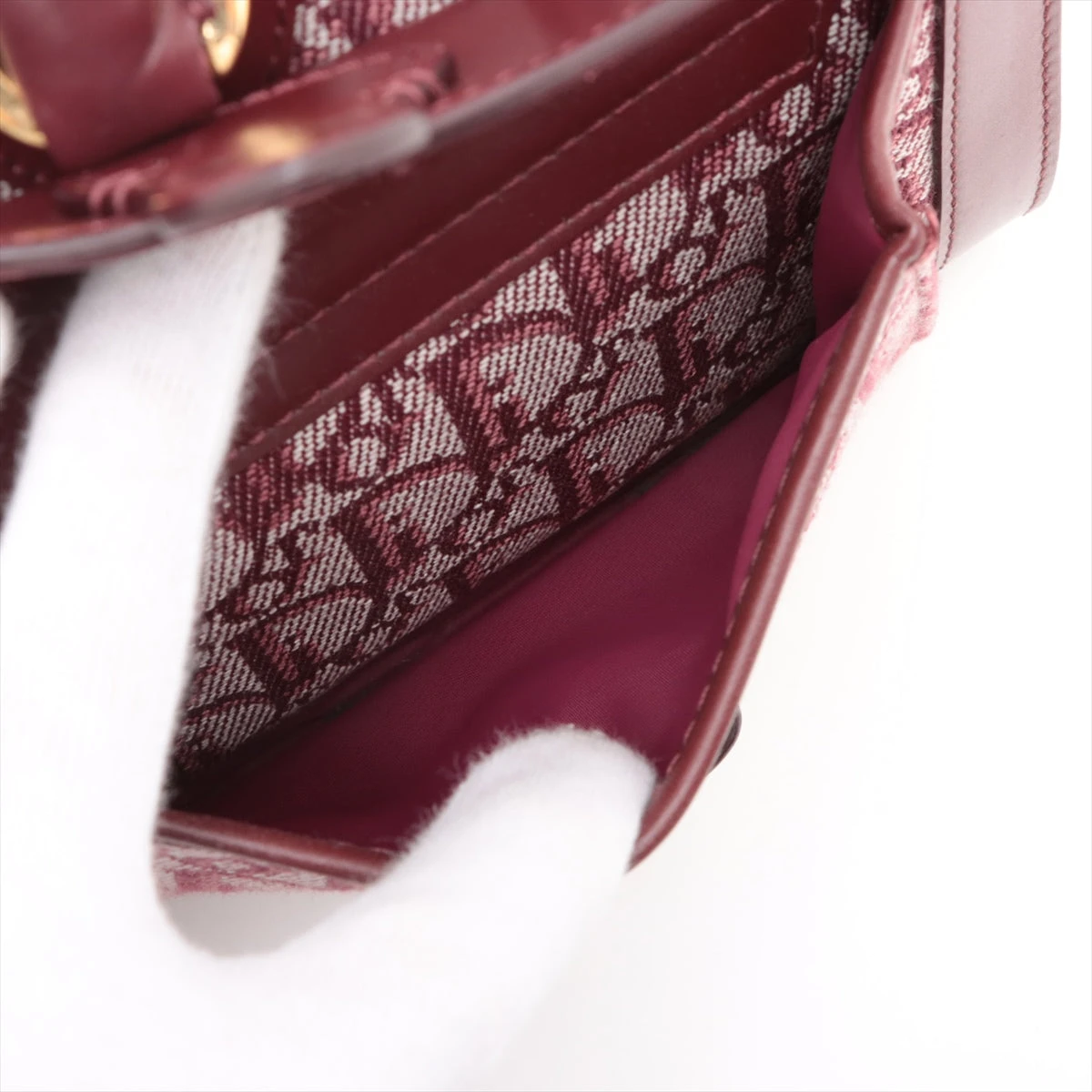 クリスチャンディオール トロッター キャンバス×レザー ハンドバッグ