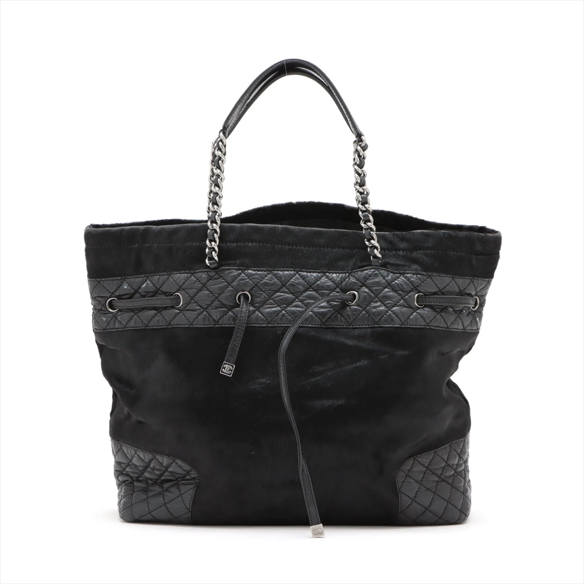 シャネル マトラッセ ハラコ×ヴィンテージカーフ チェーントートバッグ