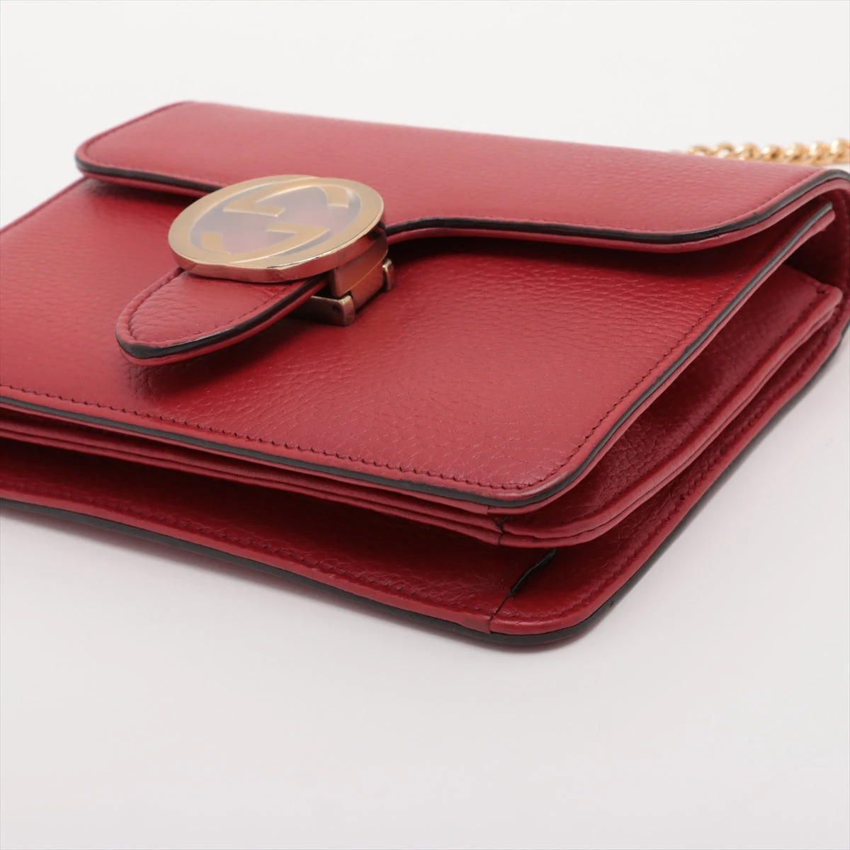 オールドグッチ ショルダーバッグ GGインターロッキングG 本革 GUCCI グッチ ショルダーバッグ インターロッキングG レザー