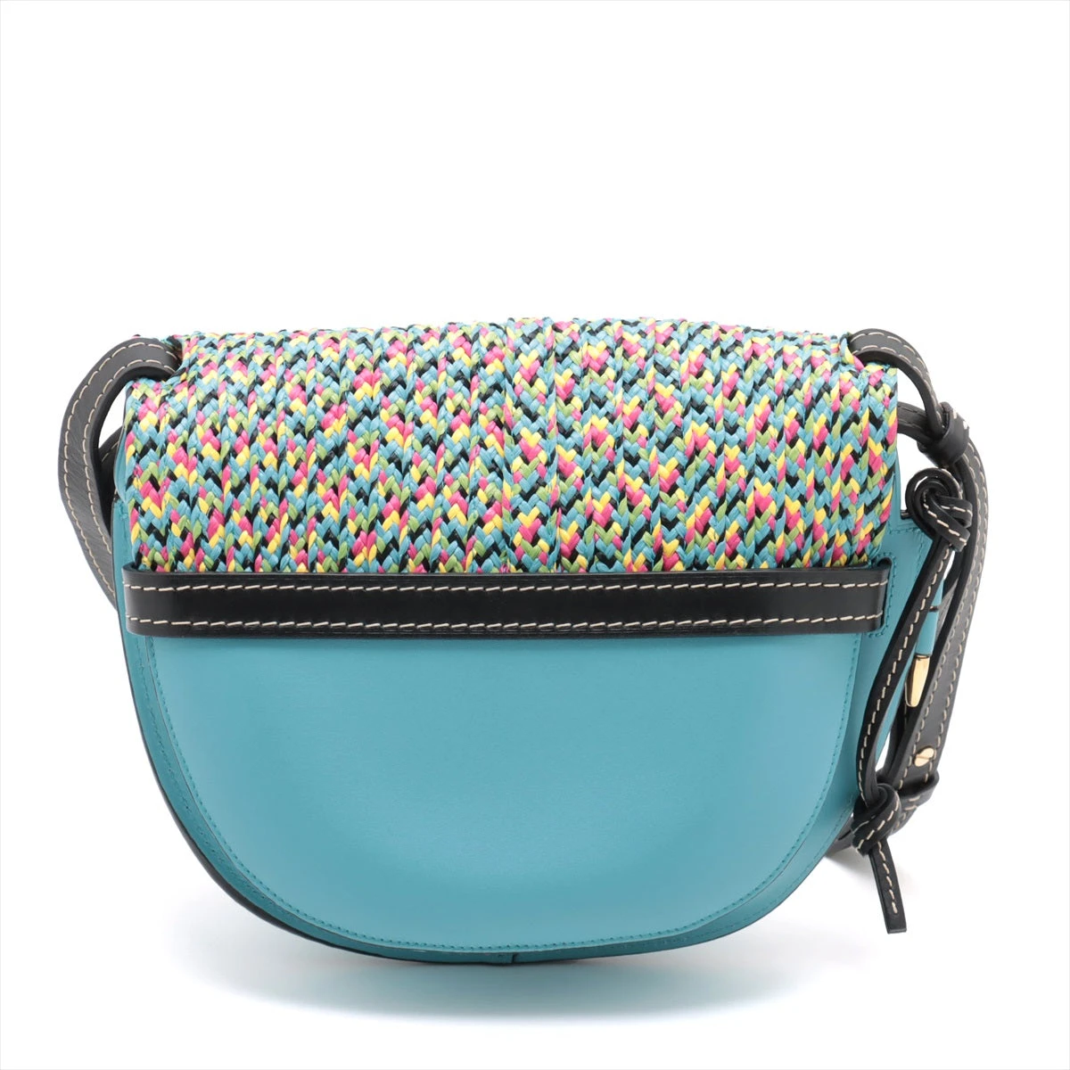 LOEWE ロエべ　ゲート　ショルダーバッグ　ラフィア ロエベ ゲートバッグ スモール ラフィア×レザー ショルダー