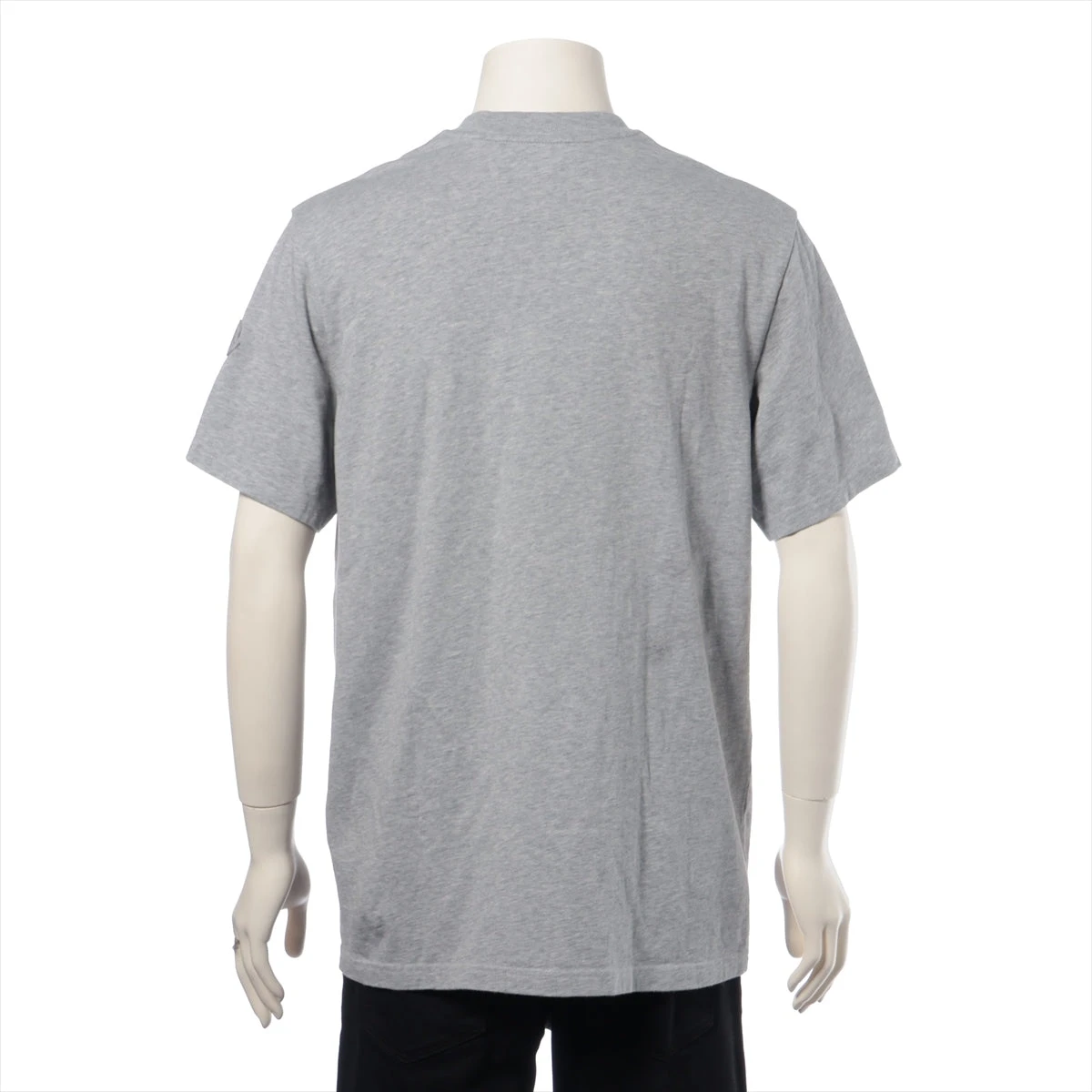 MONCLER グレー Vネック Tシャツ Sサイズ MONCLER MAGLIA SCOLLO T-shirt slim fit V-neck sizeL logo