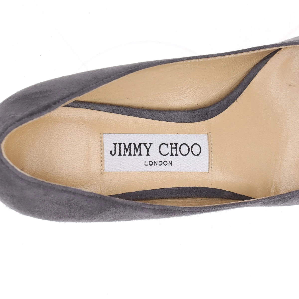 ジミーチュウ スエード パンプス 35 レディース グレー リボン
