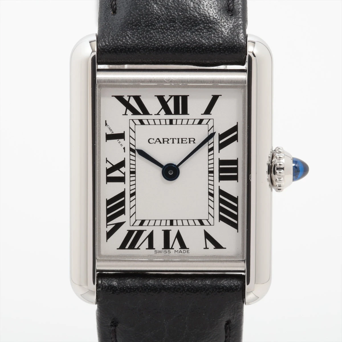カルティエ タンク マストSM WSTA0042 SS✕革Qzシルバー文字盤 カルティエ タンクマスト WSTA0042 SS×革 QZ シルバー文字盤 裏