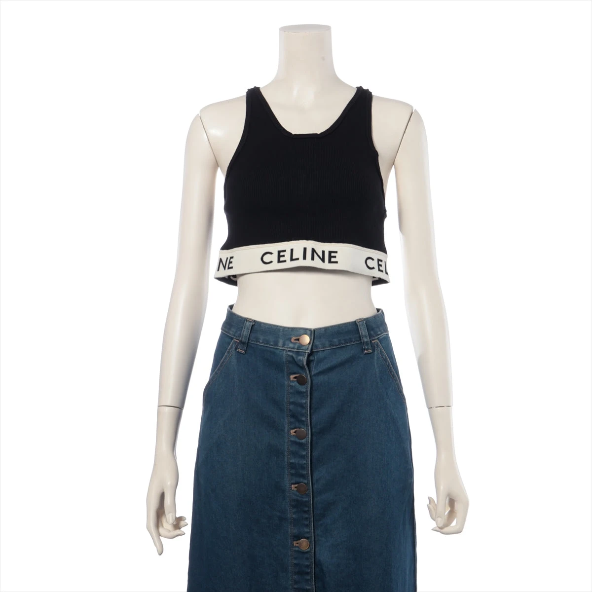 正規品　CELINE セリーヌ　アスリートブラ　チューブトップ　タンクトップ 新品 CELINE セリーヌ アスリート ブラ タンクトップ ボーダー