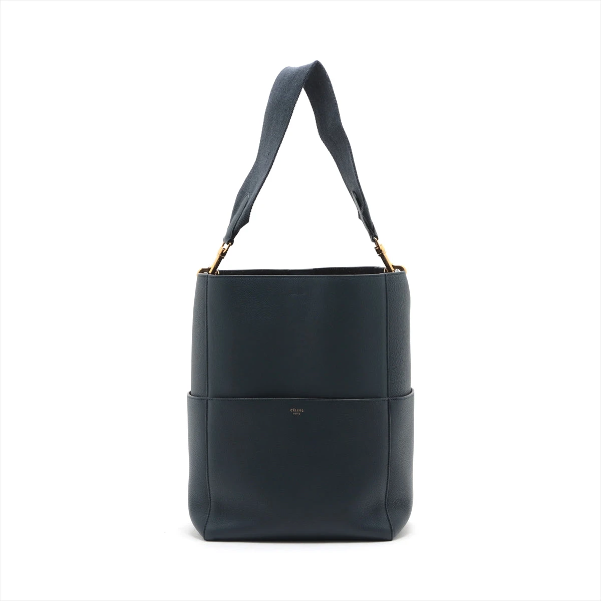 CELINE セリーヌ サングル ショルダーバッグ ネイビー