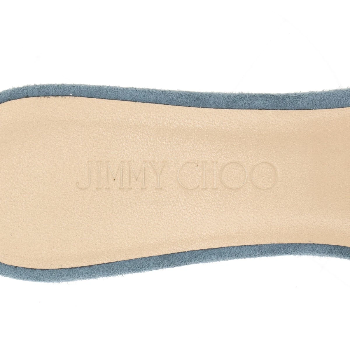 ジミーチュウJIMMY CHOOスウェードレザー サンダル 青 ジミーチュウJIMMY CHOOスウェードレザー サンダル 青