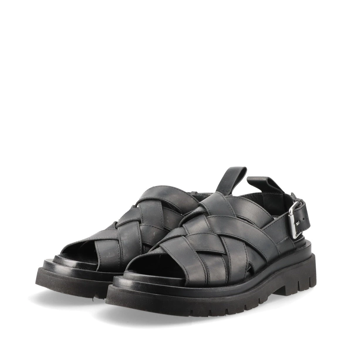 (SALE!)(ボッテガ・ヴェネタ)ブラック ストレッチ サンダル BOTTEGA VENETA(ボッテガヴェネタ) ブラックパッチミュール