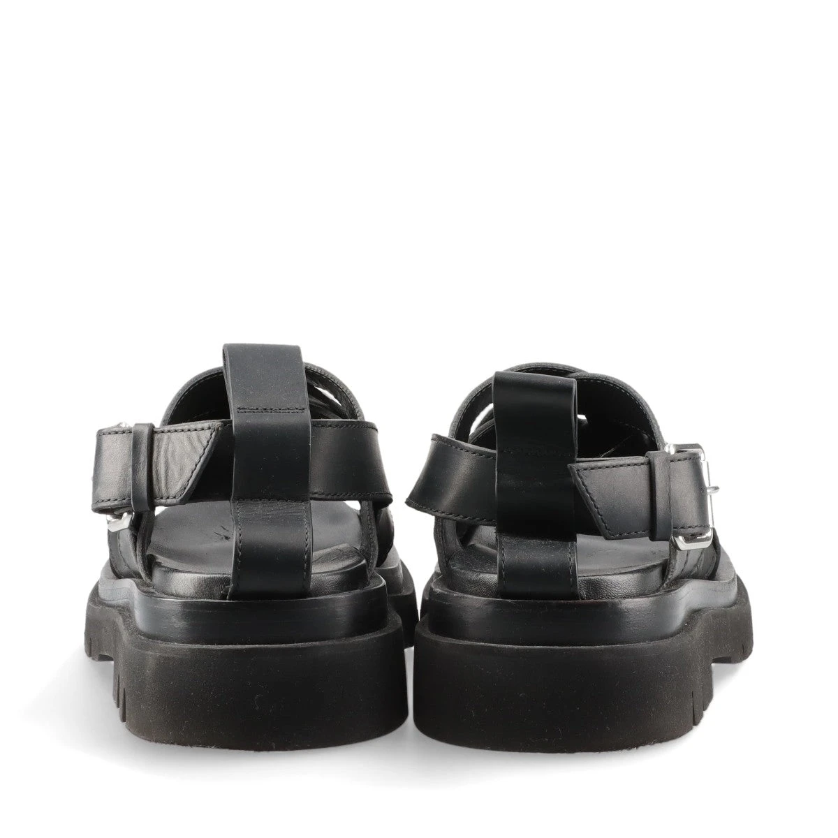 ボッテガヴェネタ カーフレザーサンダル ブラック BOTTEGA VENETA - BOTTEGA VENETA ボッテガヴェネタ イントレ