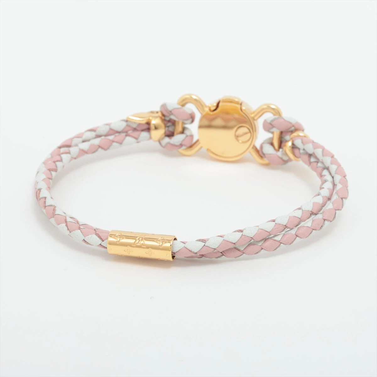 ヴィトン ブレスレットLVクリックイット ブレスレット BC0224 GP×革