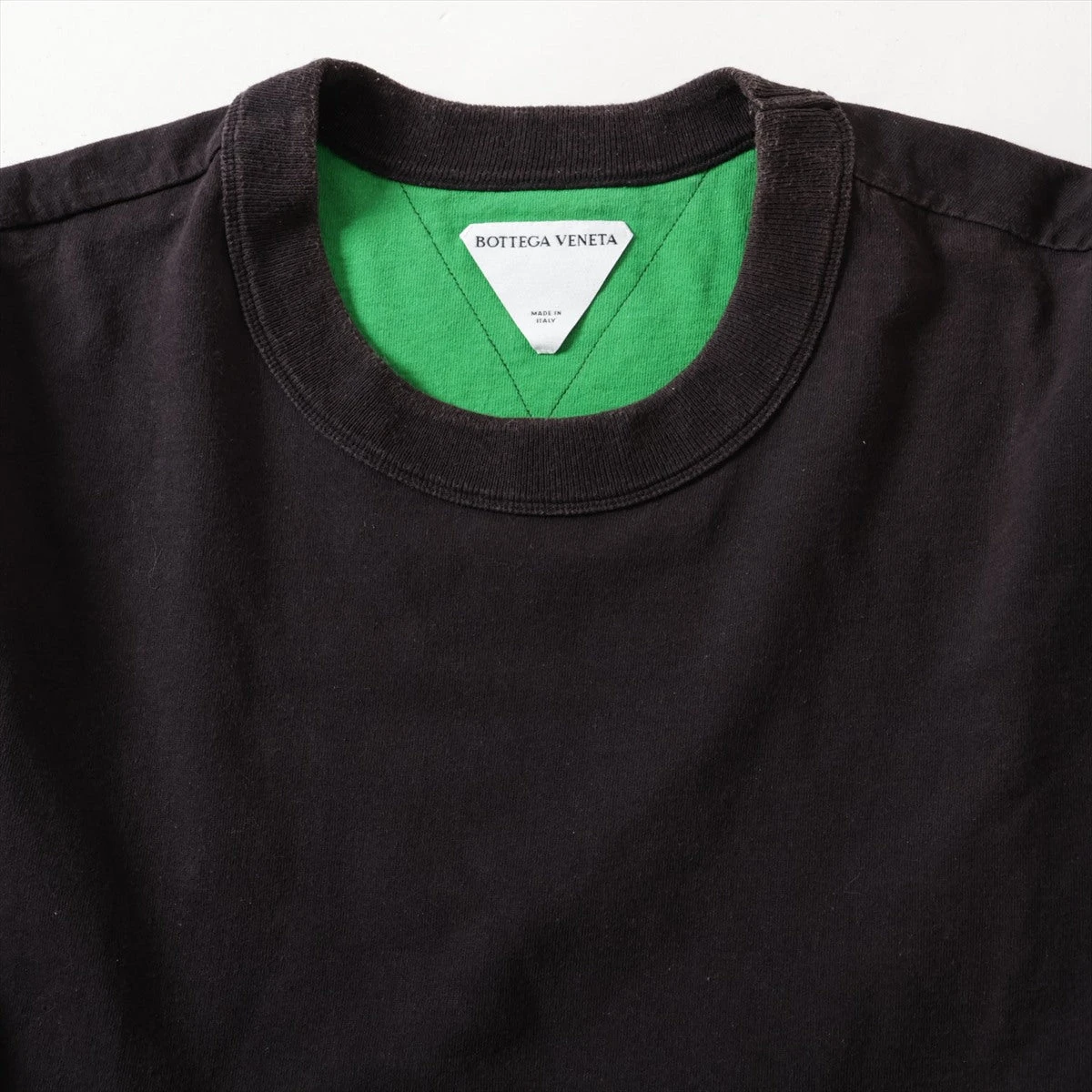 人気メーカー・ブランド コットン 21年 ボッテガヴェネタ Tシャツ ブラック メンズ S トップス
