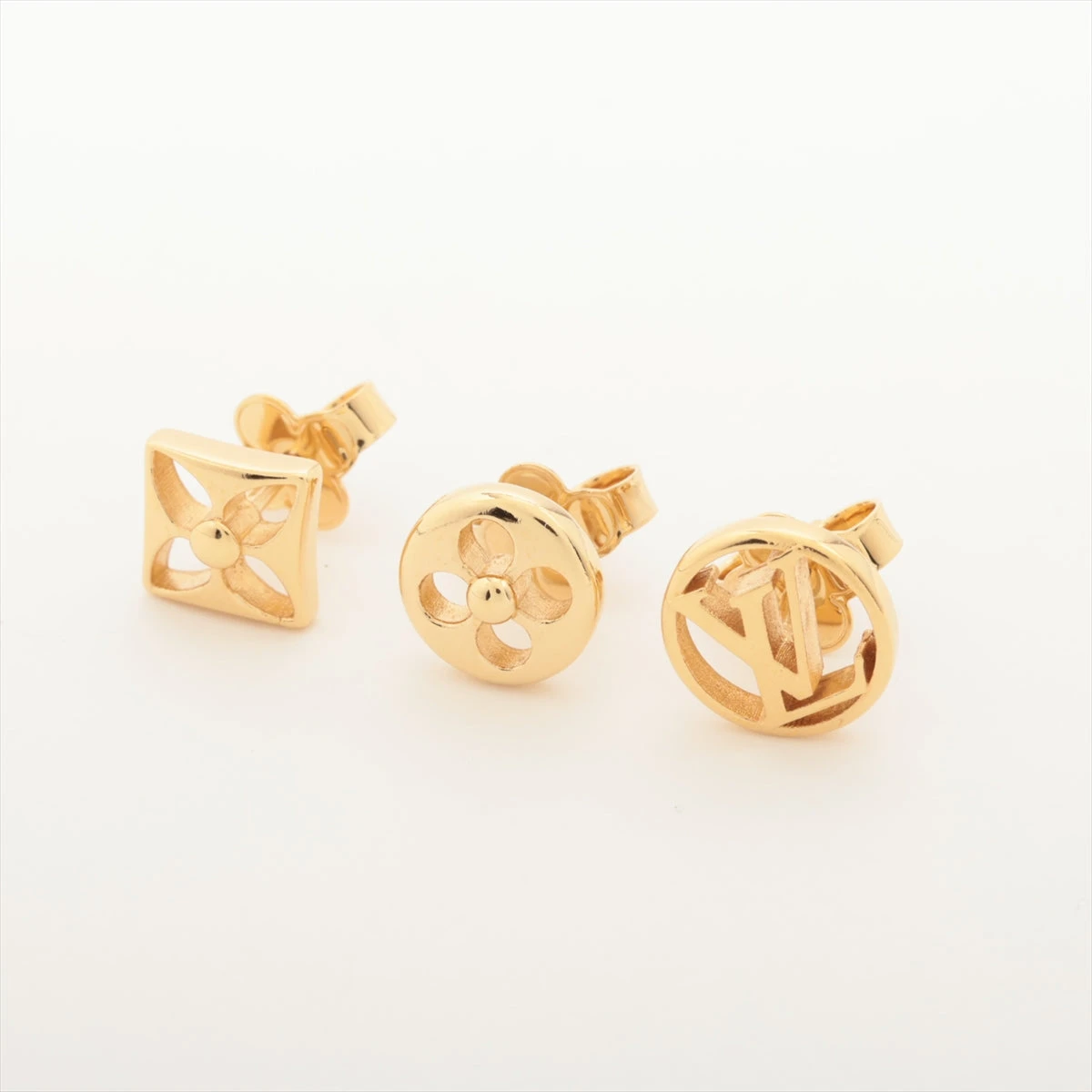 【新品】ルイヴィトン　ピアス　ゴールド　M00395 片耳　モノグラム　オシャレ 可愛らしいデザイン♡】ルイヴィトン ピアス (Louis Vuitton
