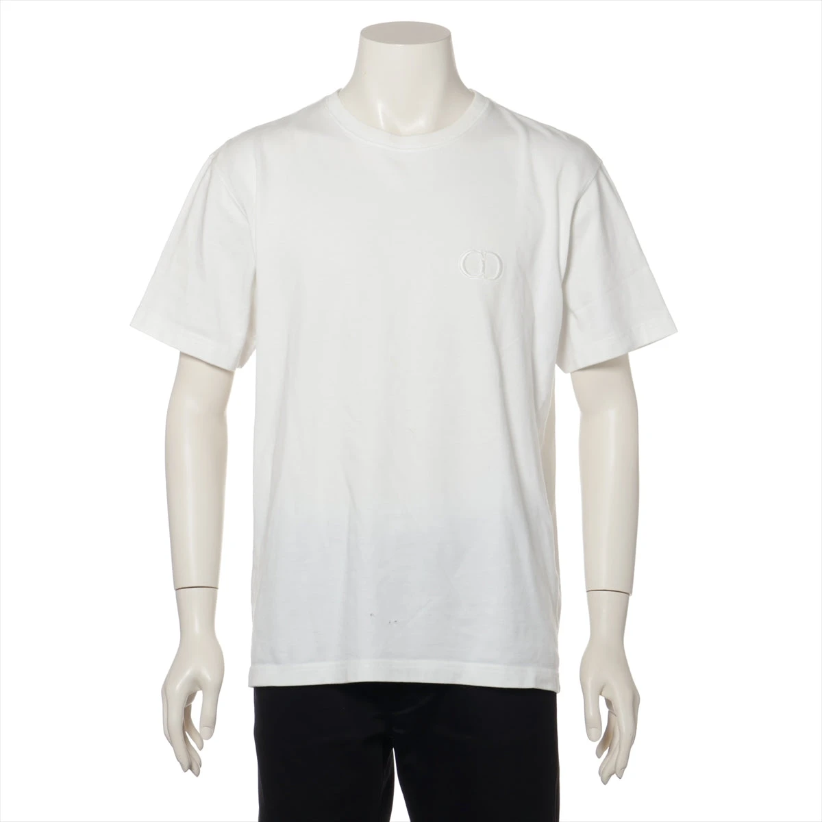 ディオール CDロゴ コットン Tシャツ M メンズ ホワイト 943J605A0554 