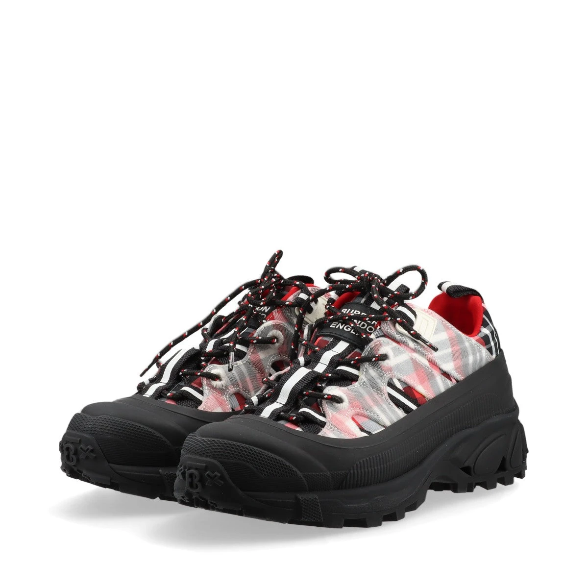 バーバリー アーサー ラバー×ファブリック スニーカー 37 レディース  