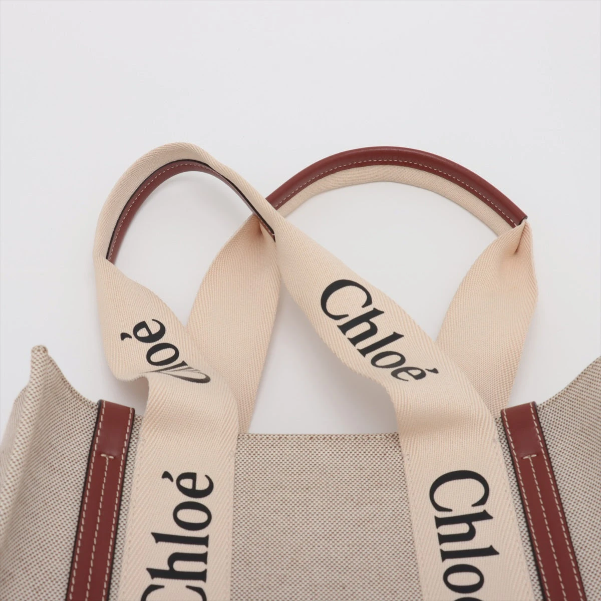 Chloé トートバッグ ベージュ/ブラウン キャンバス