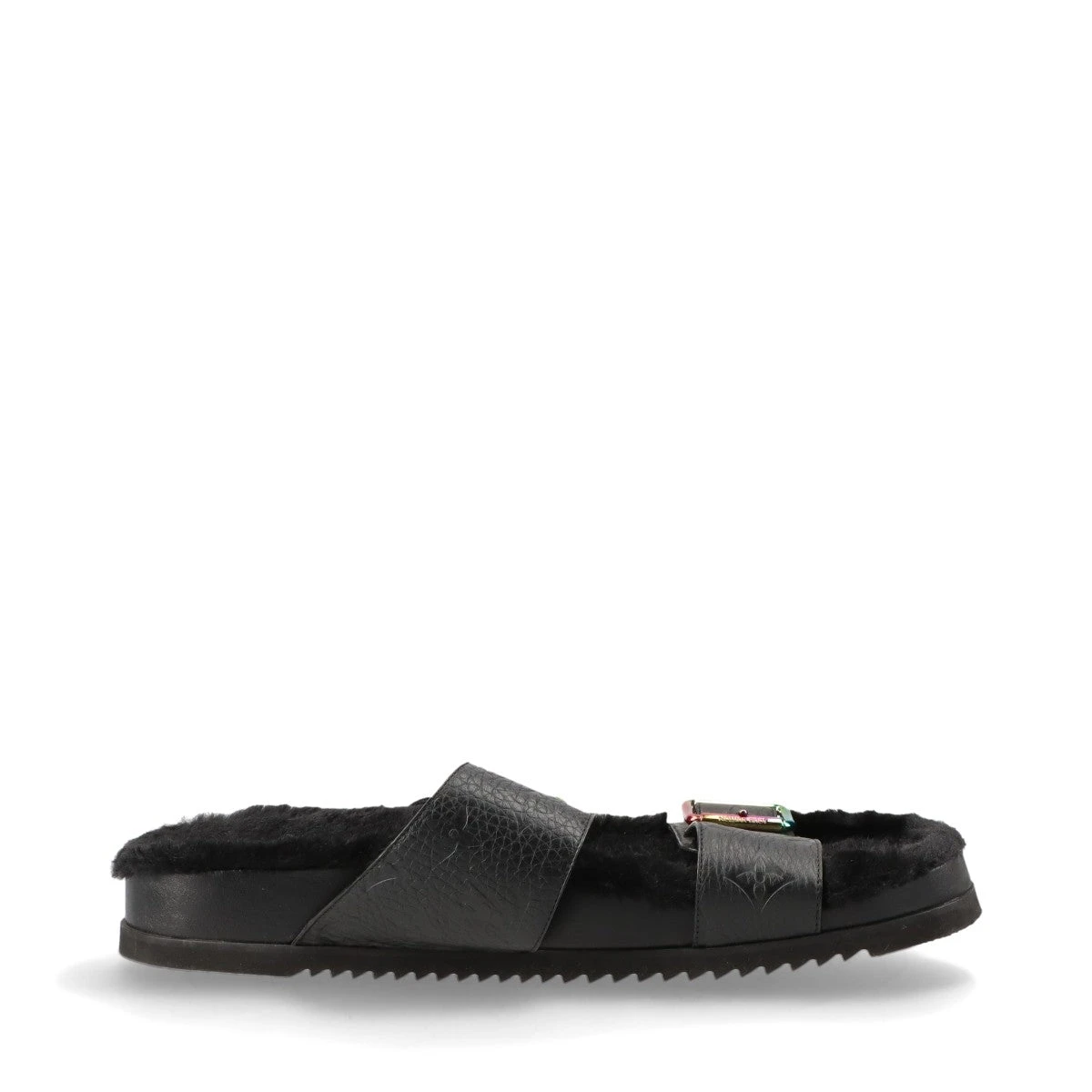 ヴィトン ミラボーライン 19年 ミンクファー×レザー サンダル 9