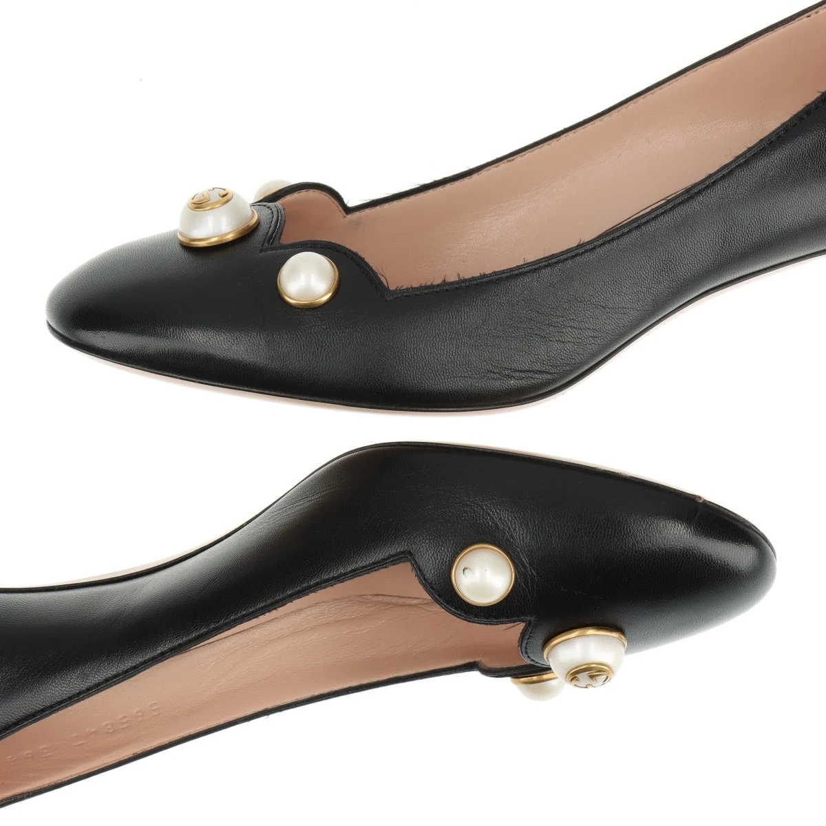 GUCCI ブラックパンプス 36 中古・古着通販】GUCCI (グッチ) アンクルストラップパンプス