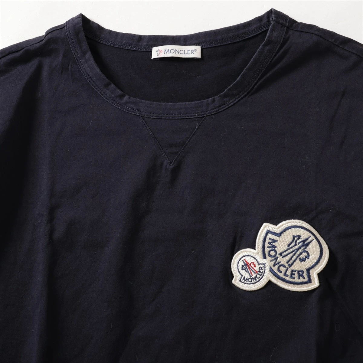 モンクレール 19年 コットン Tシャツ L メンズ ネイビー E20918032500 