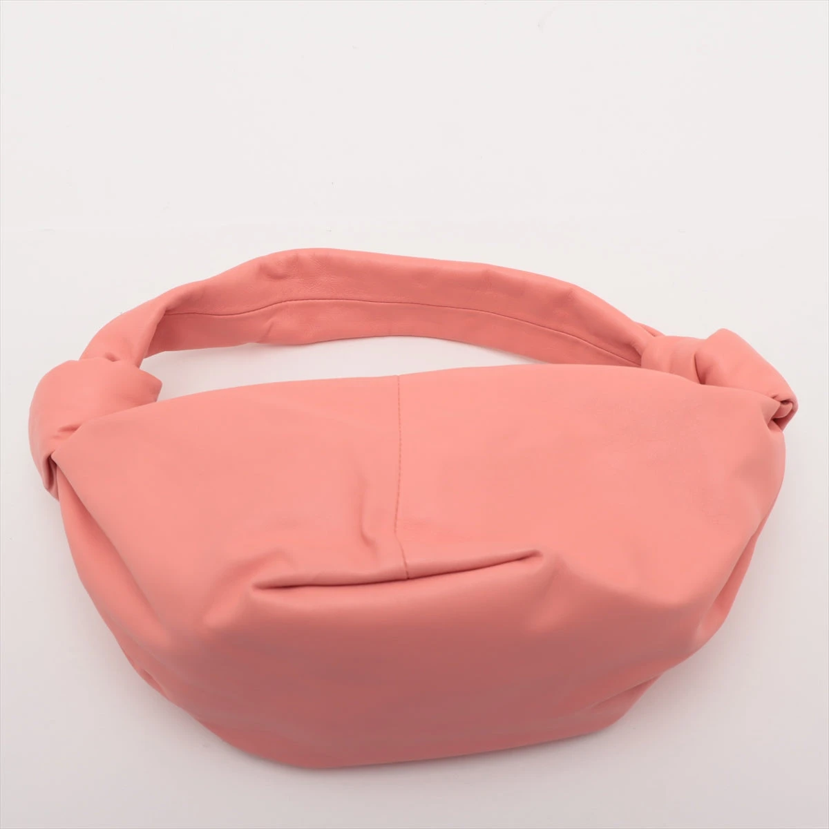 【新品】BOTTEGA VENETA KNOT ナッパレザー ミニバッグ ピンク BOTTEGA VENETA Nappa Intrecciato The Mini Pouch Ribbon