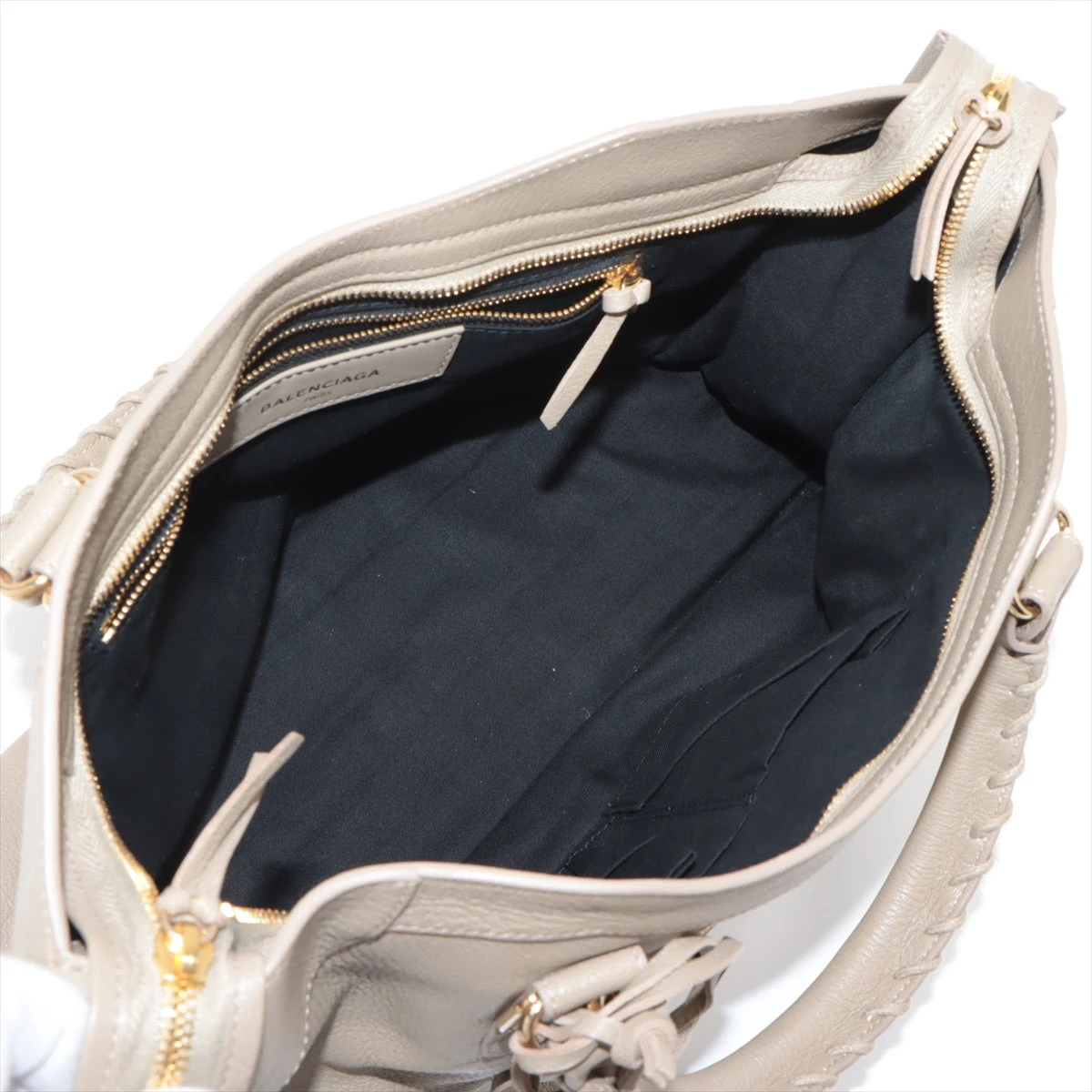 バレンシアガ　シティ　ハンドバッグ ベージュ BALENCIAGA シティ ハンドバッグ ベージュ マットゴールド