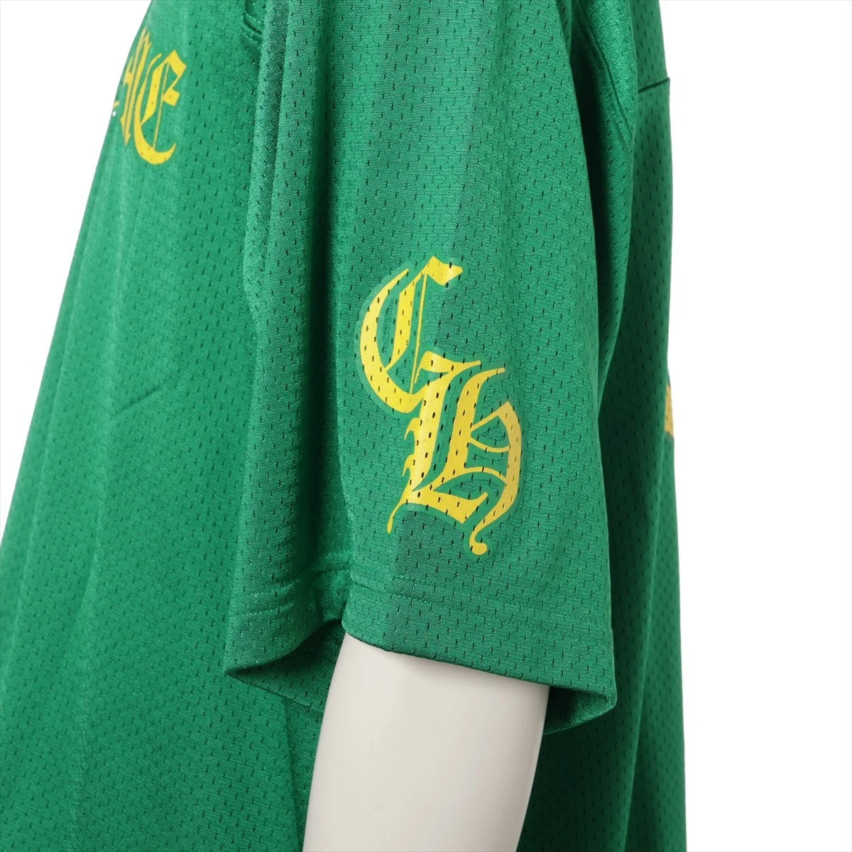 クロムハーツ Tシャツ ナイロン×ポリエステル サイズXL グリーン