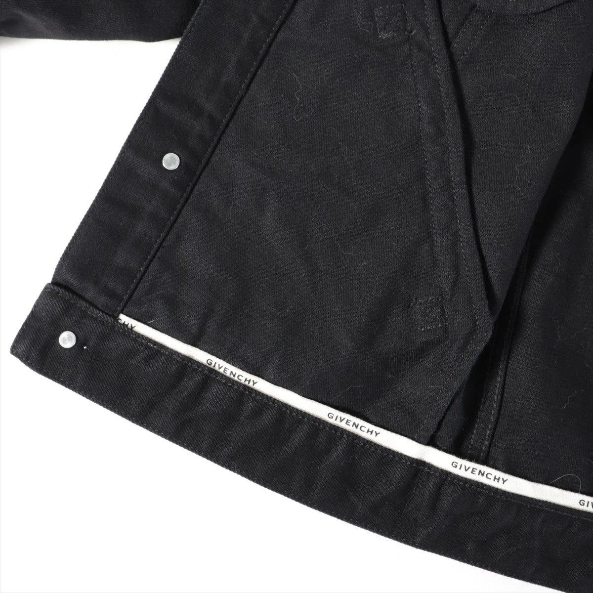 ジバンシィ コットン デニムジャケット 34 レディース ブラック