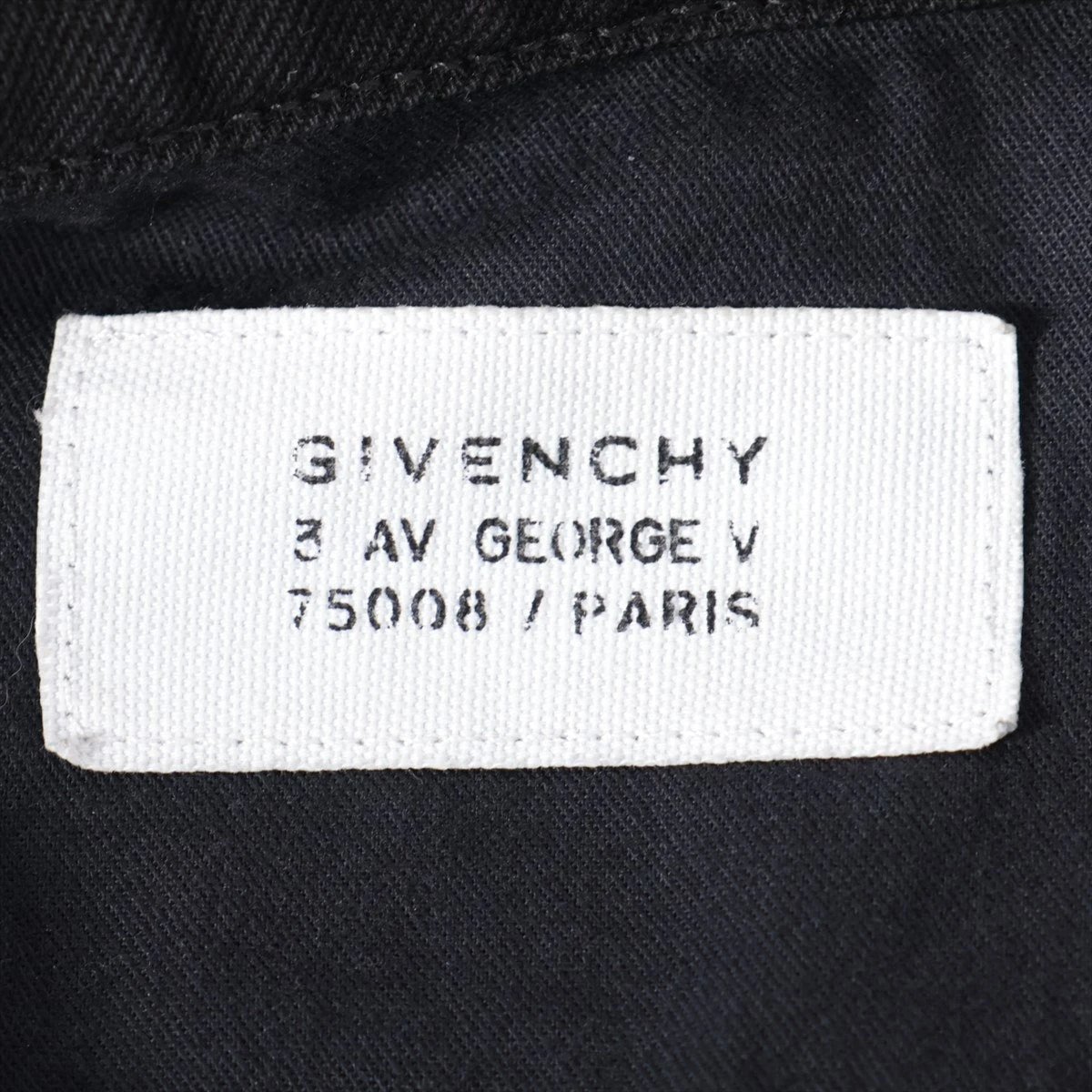 ジバンシィ コットン デニムジャケット 34 レディース ブラック