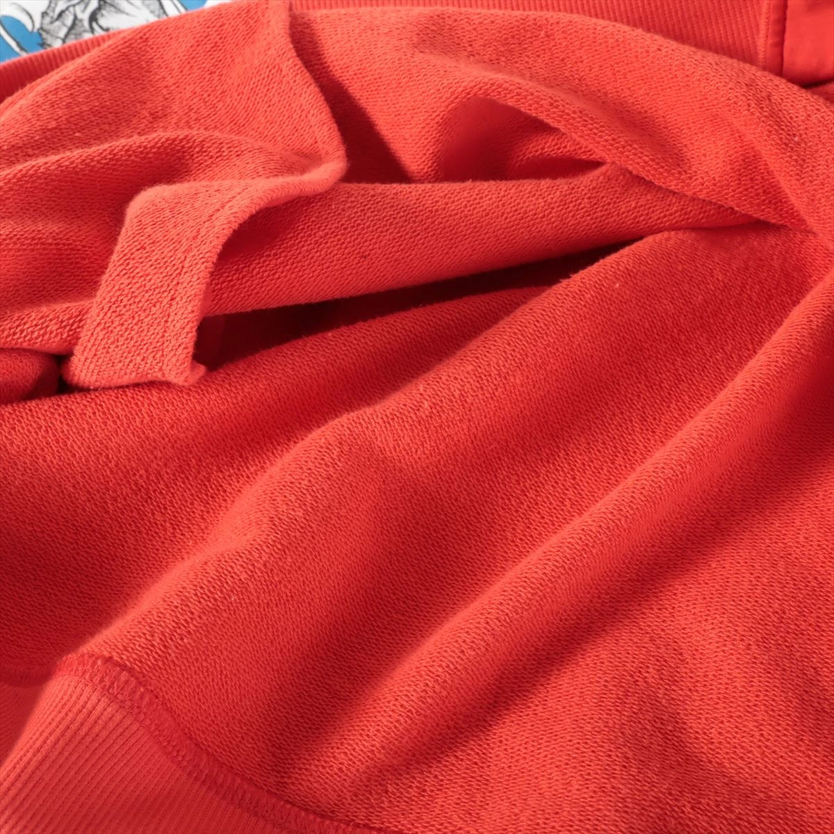 ヴァレンティノ コットン パーカー L メンズ レッド×ブルー