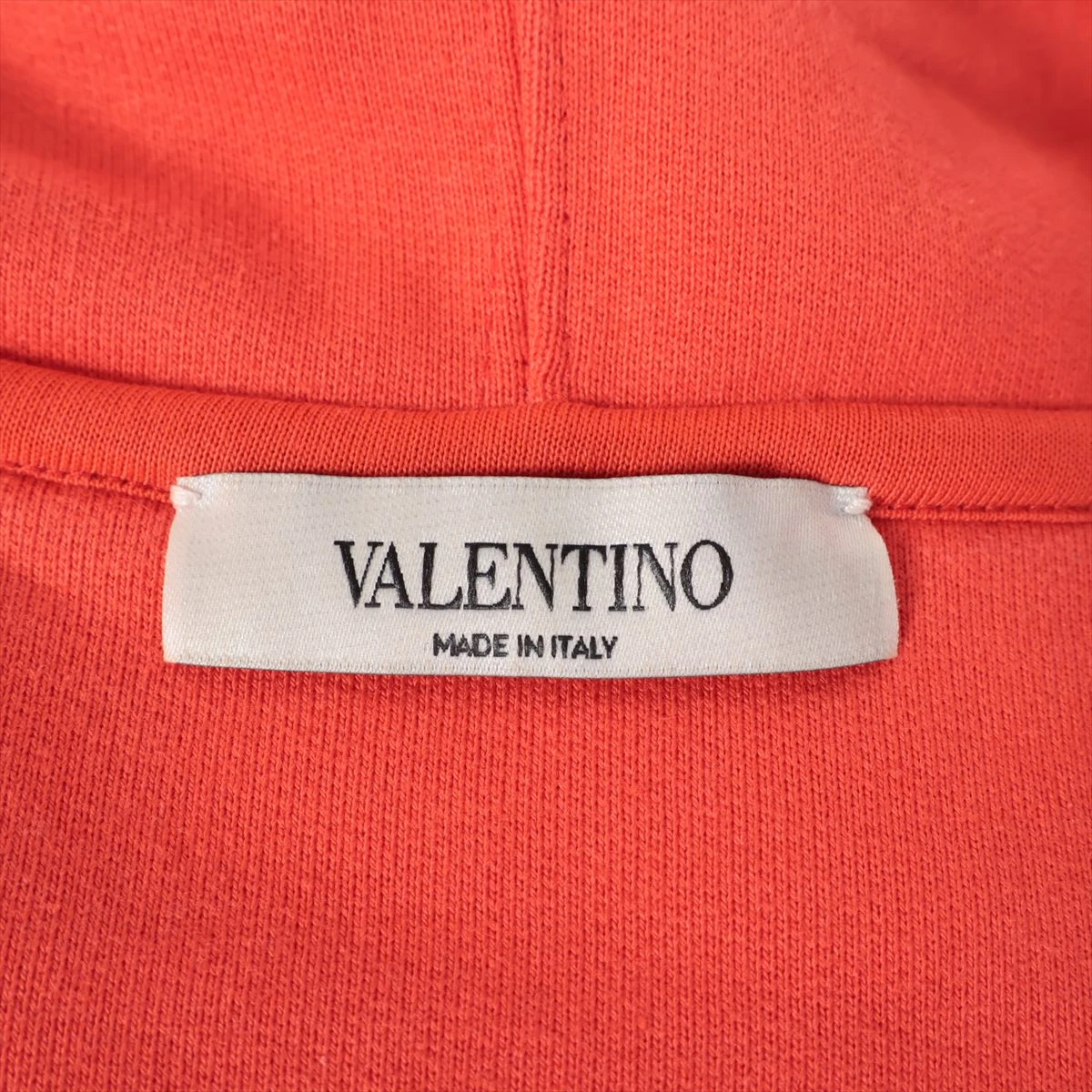 ヴァレンティノ コットン パーカー L メンズ レッド×ブルー