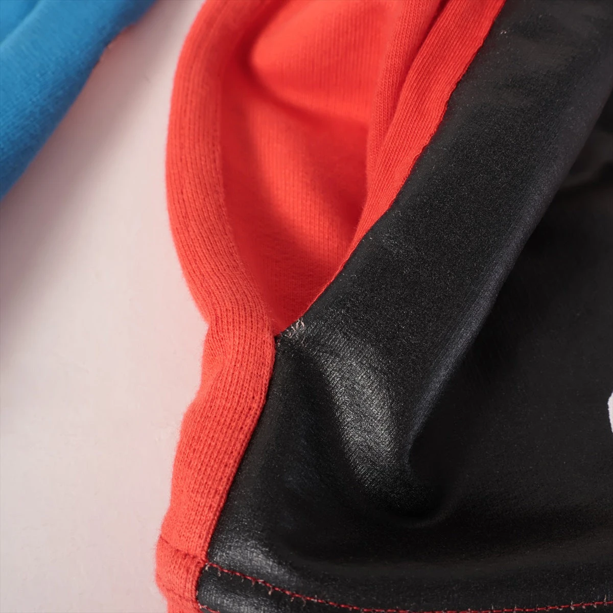 ヴァレンティノ コットン パーカー L メンズ レッド×ブルー