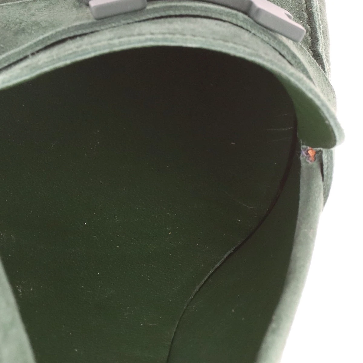 エルメス パリ スエード H金具 ローファー グリーン エルメス パリ スエード ローファー 40 メンズ グリーン コンスタンス