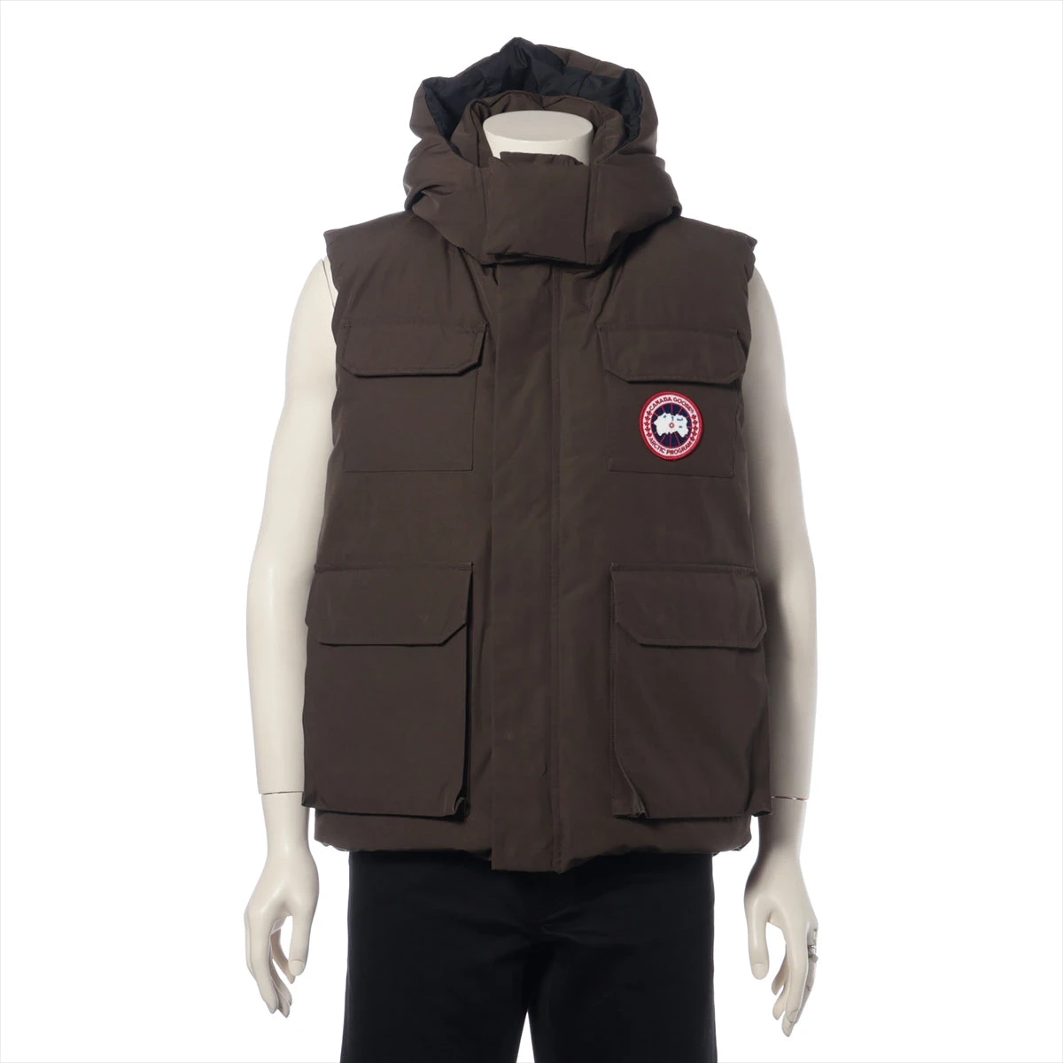 カナダグース HUDSON コットン×ポリエステル×ナイロン ダウンベスト L