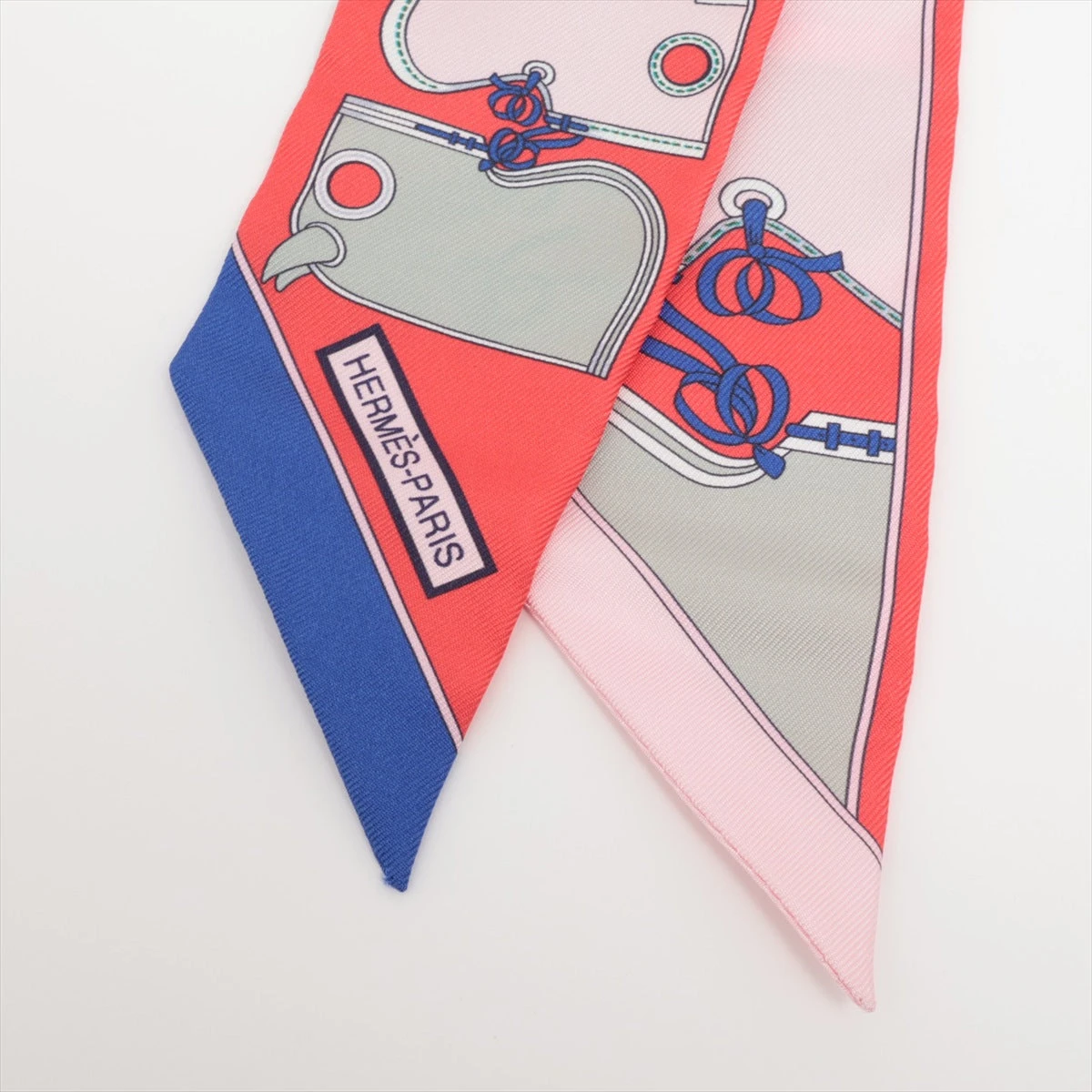 エルメス ツイリー Camails カマイユ スカーフ シルク レッド AP090477