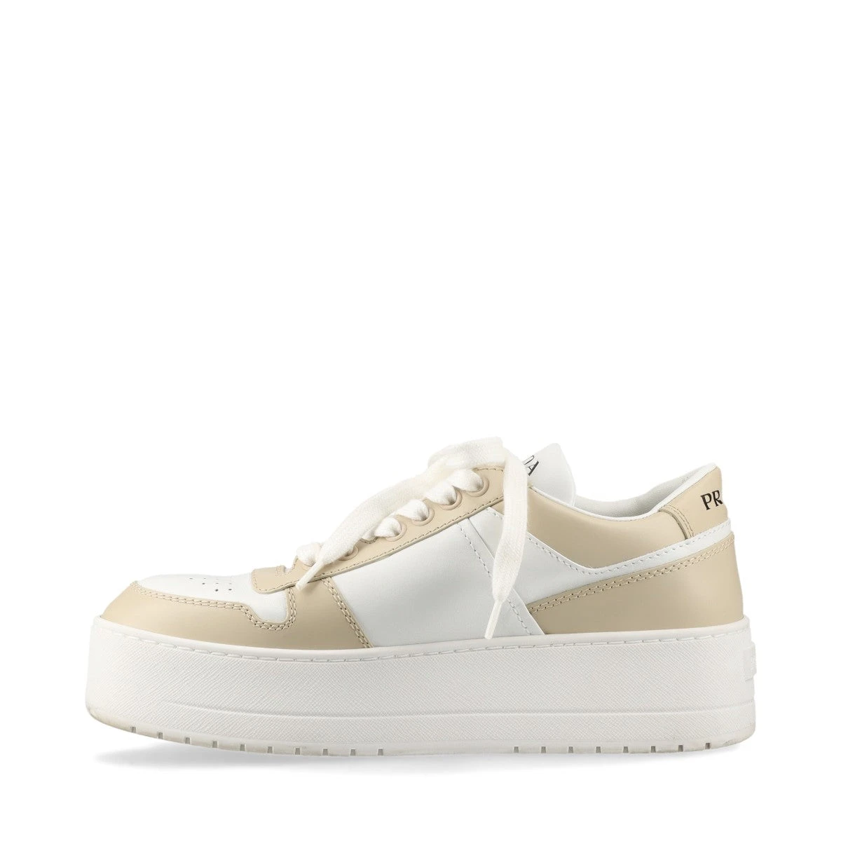 プラダ トライアングルロゴ レザー スニーカー 37.5 レディース