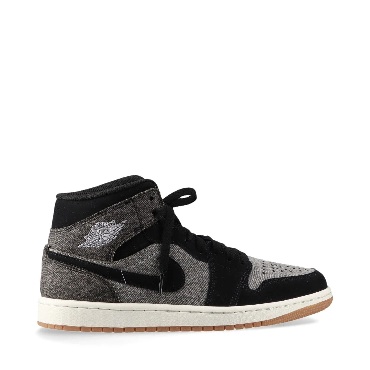 ナイキ AIR JORDAN 1 MID SE デニム×レザー ハイカット