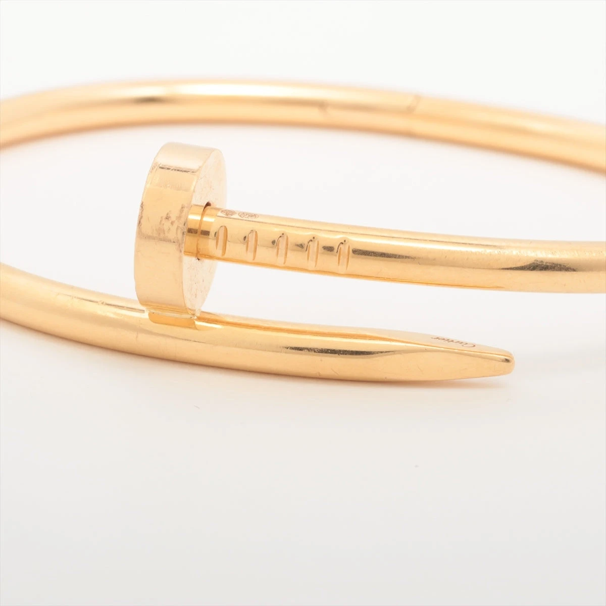 美品 cartierブレスレット 17# カルティエ ジュストアンクル ブレスレット #17 シルバー