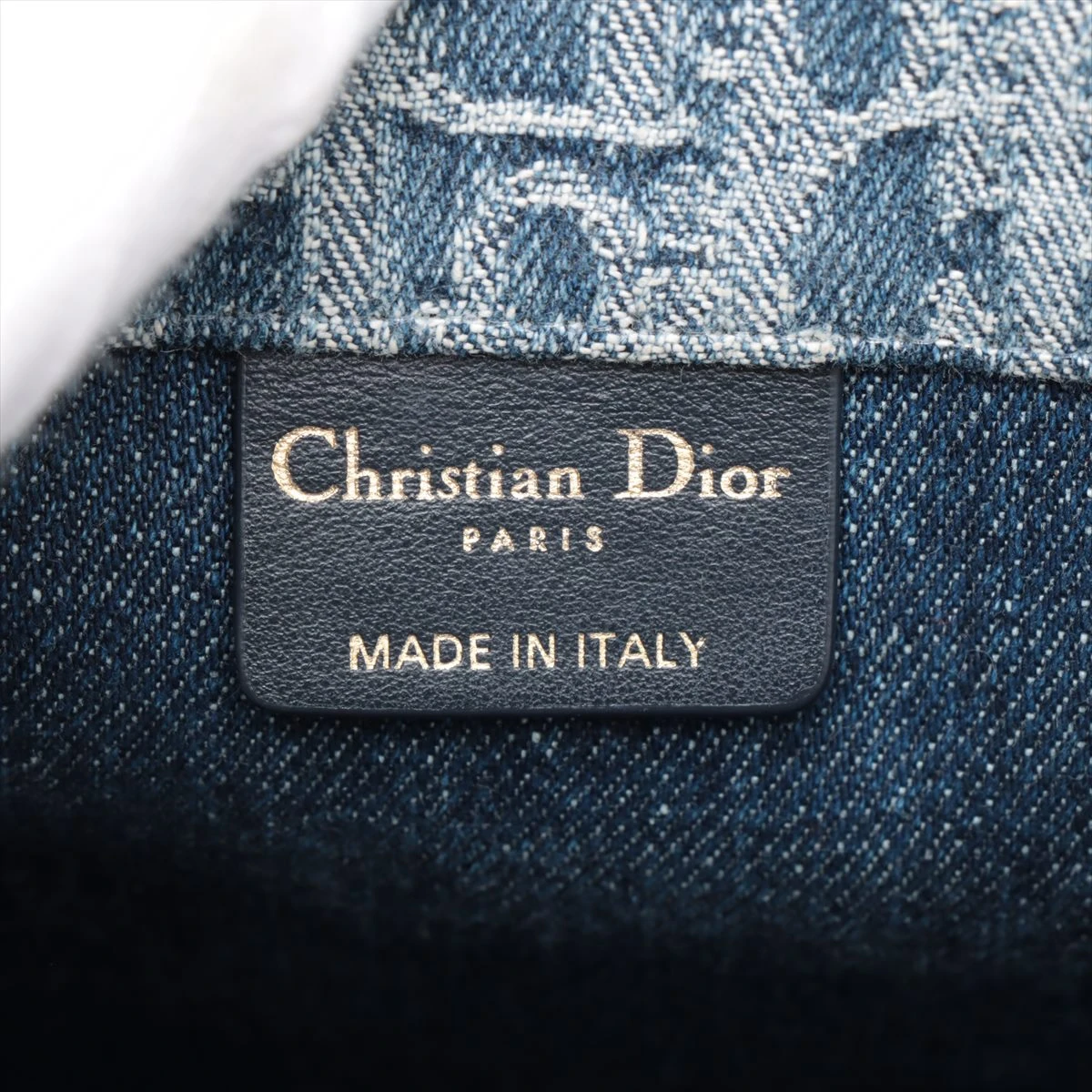 クリスチャンディオール ブックトート ミディアム デニム トートバッグ