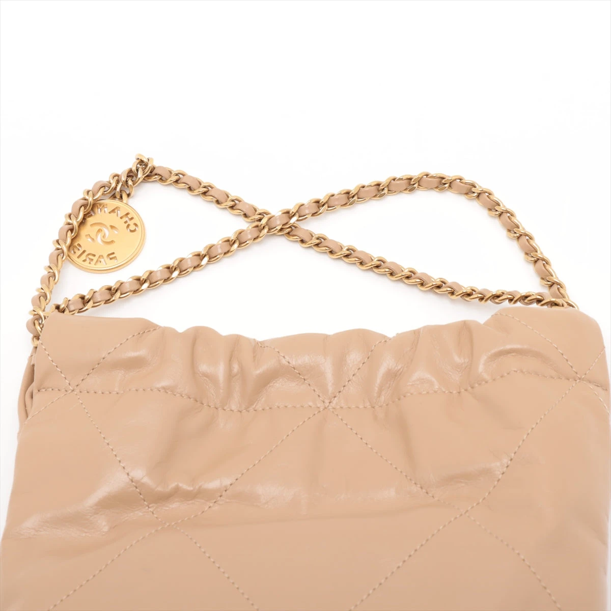 DIANA ジャガード　バニティバック　チェーンショルダー　ベージュ kate spade NEW YORK ショルダーバッグ バッグ デコ キルテッド