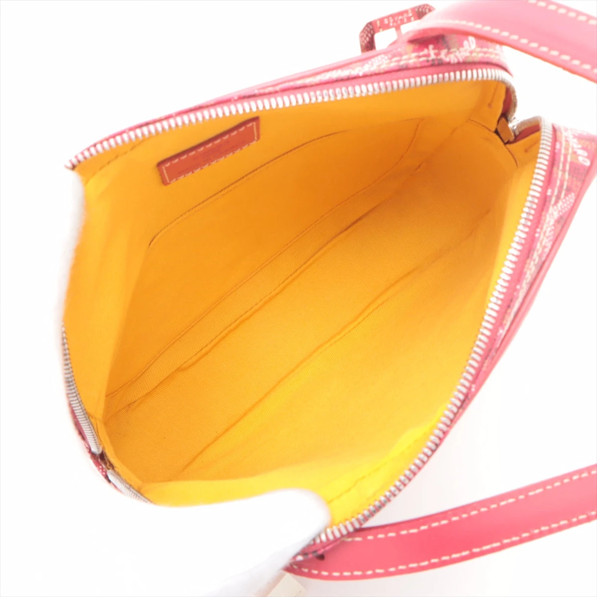 ゴヤール ヨナMM PVC×レザー ワンショルダーバッグ ローズピンク 