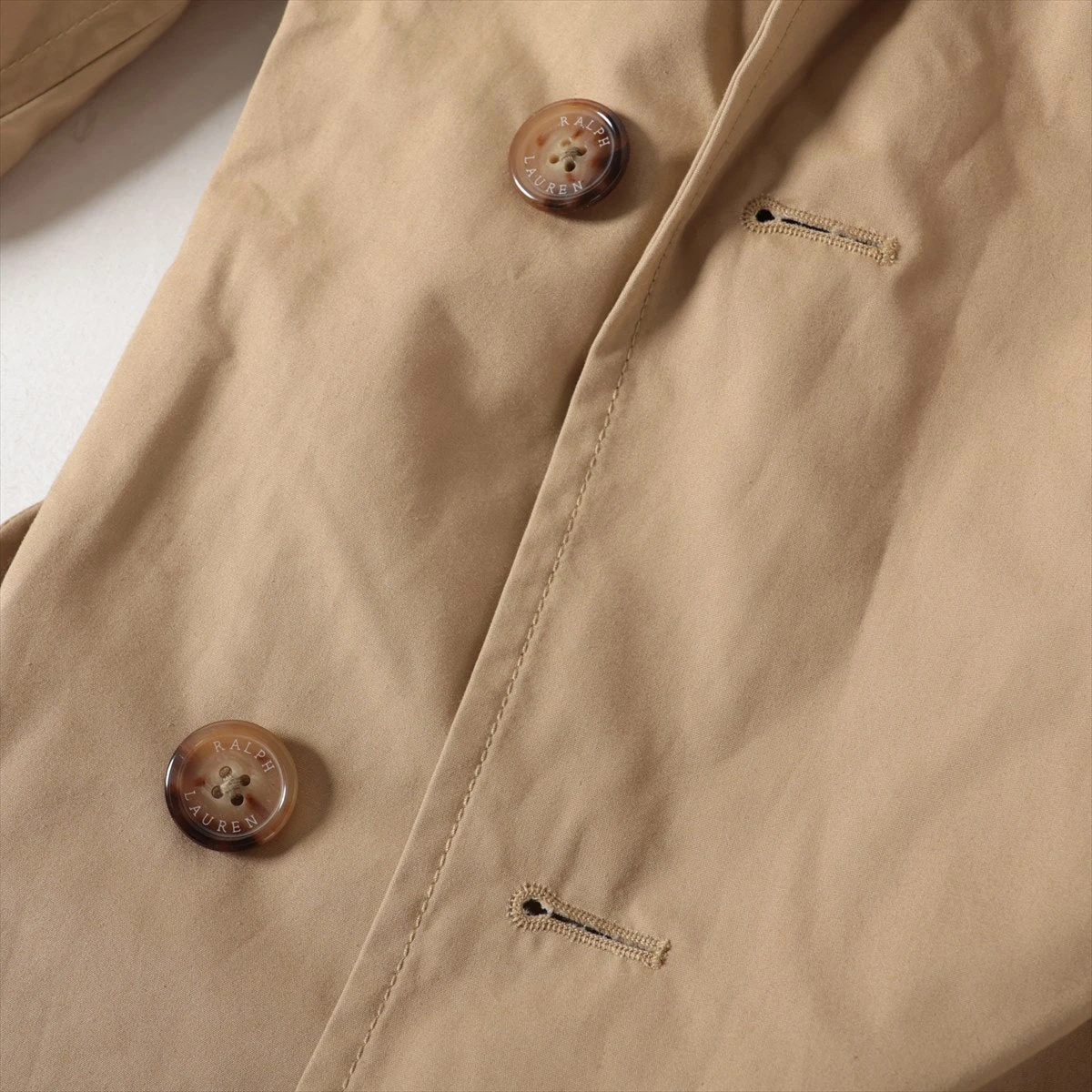 ポロラルフローレン コットン トレンチコート 4 レディース ベージュ