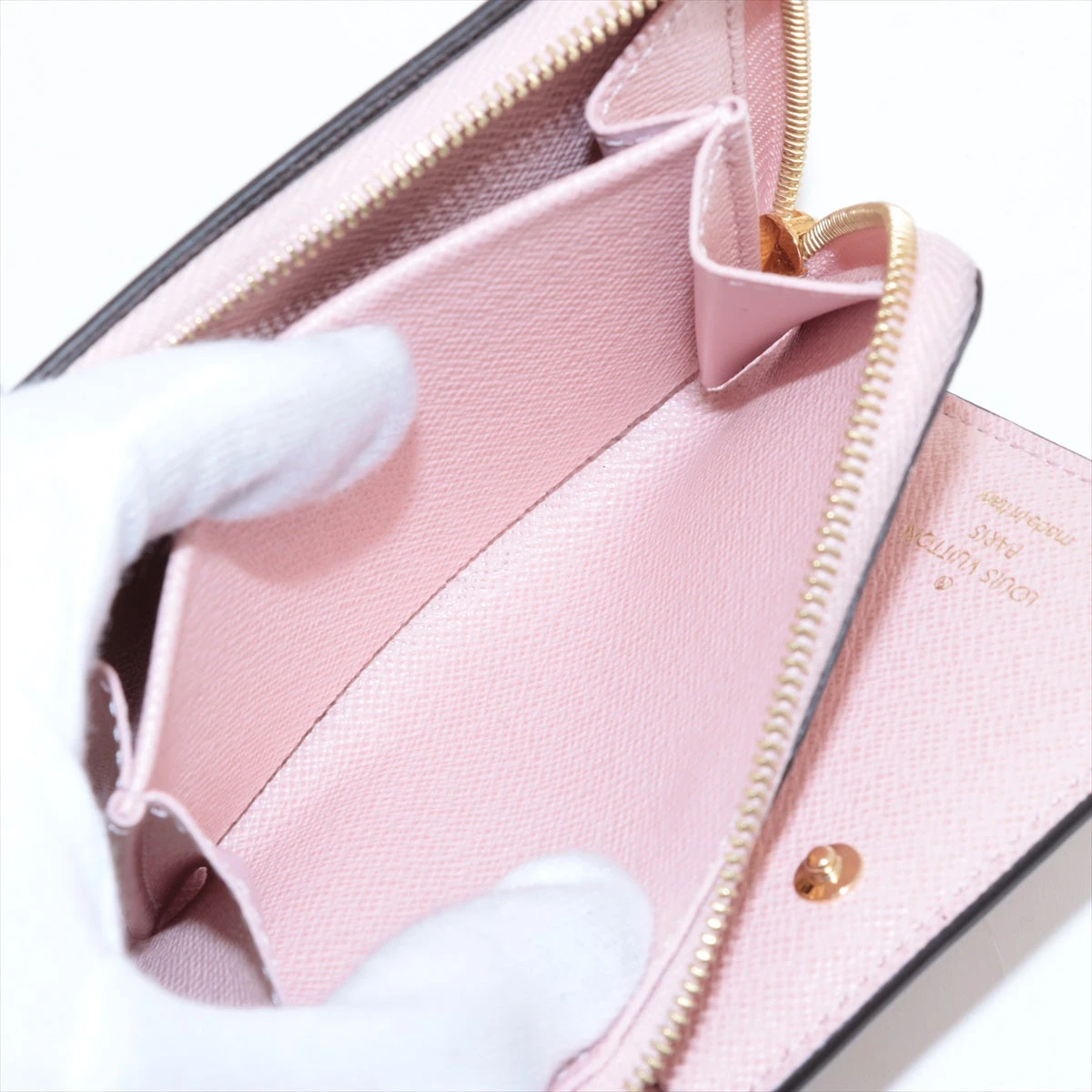 ルイヴィトンポルトフォイユ ルーM82378ローズバレリーヌRFID