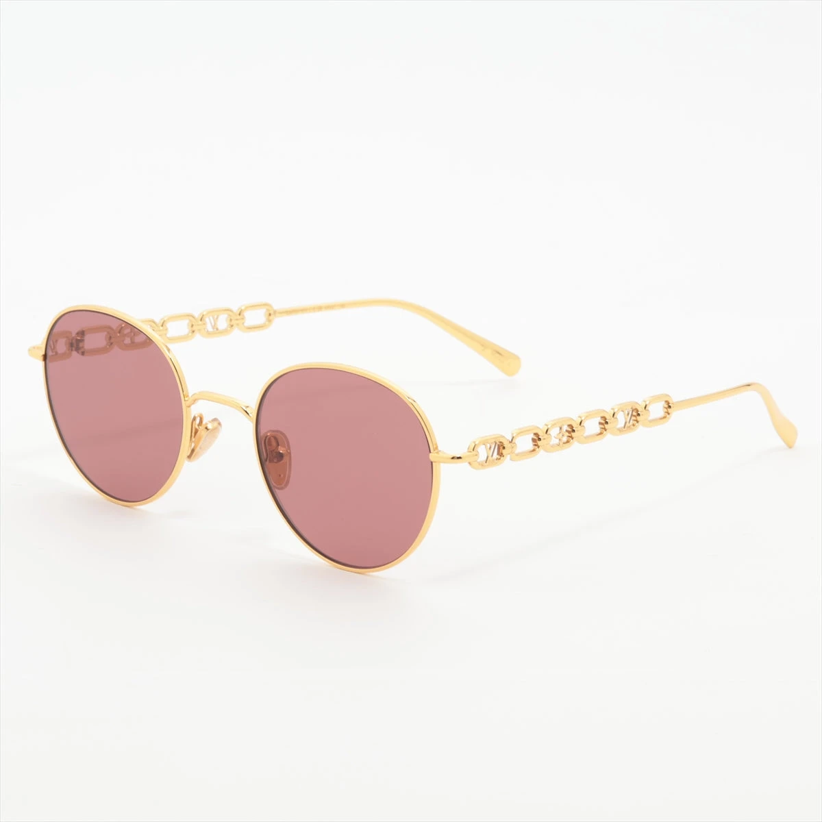 30's STYLE 可変式 SIDE COVER ROUND SUNGLASS GOLD × CLEAR
